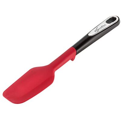 Lagostina Ingenio Smart spatel met antislip inzetstuk, kunststof en siliconen, zwart en rood Lagostina Ingenio Smart spatel met antislip inzetstuk, kunststof en siliconen, zwart en rood