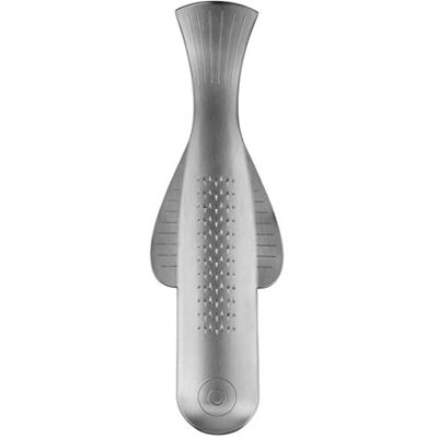 Alessi Boga VS06 AISI 430 gemberrasp, staal, 18,5 x 5,7 x 1,8 cm, zilver Alessi Boga VS06 AISI 430 gemberrasp, staal, 18,5 x 5,7 x 1,8 cm, zilver