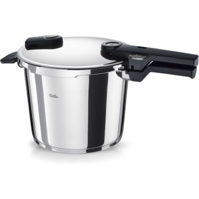 Fissler Vitaquick® Elemental snelkookpan 6,0 l (Ø 22 cm) saliegroen Made in Germany, tot 70% sneller, 2 kookstanden, super thermische bodem, inductie Fissler Vitaquick® Elemental snelkookpan 6,0 l (Ø 22 cm) saliegroen Made in Germany, tot 70% sneller, 2 kookstanden, super thermische bodem, inductie