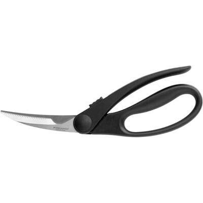 Fiskars Pluimveeschaar met geribbelde en gebogen messen, roestvrij staal Fiskars Pluimveeschaar met geribbelde en gebogen messen, roestvrij staal