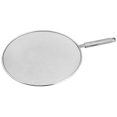 Fackelmann VIA MONTENAPOLEONE spatbescherming geschikt voor pannen tot Ø 28 cm (zilver) hoeveelheid: 1 stuk Fackelmann VIA MONTENAPOLEONE spatbescherming geschikt voor pannen tot Ø 28 cm (zilver) hoeveelheid: 1 stuk