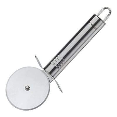 Fackelmann Pizza Router Roestvrij Staal Pizzasnijder Stevig Keukengereedschap met Scherp Wiel (Kleur: Zilver) Hoeveelheid: 1 stuk Fackelmann Pizza Router Roestvrij Staal Pizzasnijder Stevig Keukengereedschap met Scherp Wiel (Kleur: Zilver) Hoeveelheid: 1 stuk