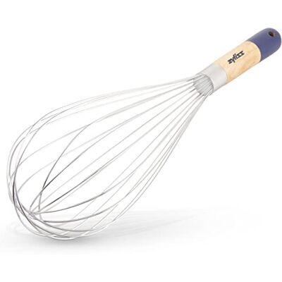 Zyliss E980209 Ballongarde, 32 cm, hout/staal, handgarde, bakken, mengen, voedselbereiding, hout uit verantwoorde bronnen Zyliss E980209 Ballongarde, 32 cm, hout/staal, handgarde, bakken, mengen, voedselbereiding, hout uit verantwoorde bronnen