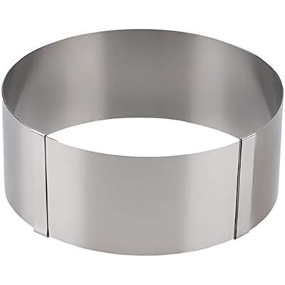 APS Taartring traploos verstelbaar taartring taartring roestvrij staal keukenhulp Ø 16,5 32 cm hoogte 7 cm APS Taartring traploos verstelbaar taartring taartring roestvrij staal keukenhulp Ø 16,5 32 cm hoogte 7 cm