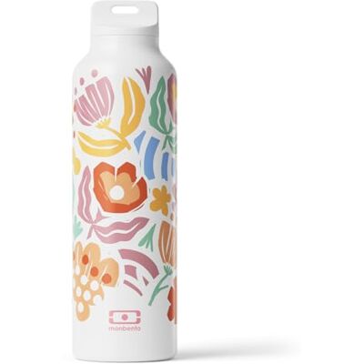 monbento Steel Graphic Papercut thermosfles Thermosfles van roestvrij staal, 500 ml, met thee- en fruittheezeef Houdt dranken warm/koud Ideale roestvrijstalen fles voor kantoor/picknick/sport monbento Steel Graphic Papercut thermosfles Thermosfles van roestvrij staal, 500 ml, met thee- en fruittheezeef Houdt dranken warm/koud Ideale roestvrijstalen fles voor kantoor/picknick/sport