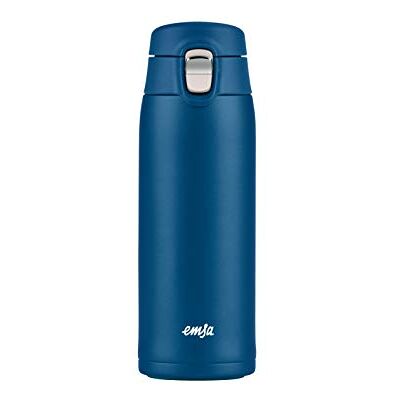 Emsa N21509 Travel Mug Light Thermo-/isolatiebeker van roestvrij staal, 0,4 liter, 8 uur warm, 16 uur koud, BPA-vrij, 100% dicht, lekvrij, vaatwasmachinebestendig, klapsluitsysteem, blauw Emsa N21509 Travel Mug Light Thermo-/isolatiebeker van roestvrij staal, 0,4 liter, 8 uur warm, 16 uur koud, BPA-vrij, 100% dicht, lekvrij, vaatwasmachinebestendig, klapsluitsysteem, blauw