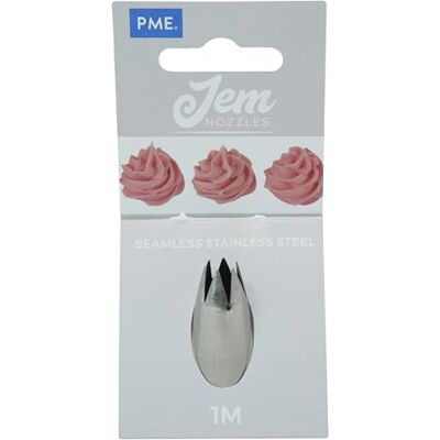 PME JEM Savoy Open Star Tip Zilver 1 m PME JEM Savoy Open Star Tip Zilver 1 m