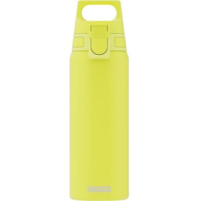 Sigg Shield One Drinkfles (0,75 l/1 l), waterdichte en herbruikbare roestvrijstalen drinkfles, duurzame roestvrijstalen waterfles met One Top sluiting voor eenvoudig openen, Ultra Lemon Sigg Shield One Drinkfles (0,75 l/1 l), waterdichte en herbruikbare roestvrijstalen drinkfles, duurzame roestvrijstalen waterfles met One Top sluiting voor eenvoudig openen, Ultra Lemon