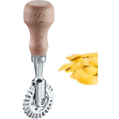 Westmark Sofia Ravioli/deegroller – praktische rol voor het snijden van zelfgemaakte pasta en deeg, roldiameter 39 mm – zink, beukenhout Westmark Sofia Ravioli/deegroller – praktische rol voor het snijden van zelfgemaakte pasta en deeg, roldiameter 39 mm – zink, beukenhout