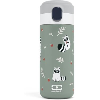 monbento MB Pop Raccoon thermosfles voor kinderen Wasbeer 360 ml Warm/koud tot 12 uur Kleine luchtdichte drinkfles voor kinderen school/park en/of voor volwassenen om in een handtas te glijden Groen monbento MB Pop Raccoon thermosfles voor kinderen Wasbeer 360 ml Warm/koud tot 12 uur Kleine luchtdichte drinkfles voor kinderen school/park en/of voor volwassenen om in een handtas te glijden Groen