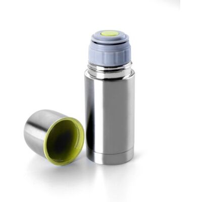 IBILI Mini roestvrijstalen thermoskan zilver 14 cm 125 ml IBILI Mini roestvrijstalen thermoskan zilver 14 cm 125 ml