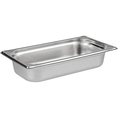 APS 81302 GN 1/3 roestvrijstalen container, afmetingen 175 x 325 mm/hoogte 650 mm/volume 2,5 l APS 81302 GN 1/3 roestvrijstalen container, afmetingen 175 x 325 mm/hoogte 650 mm/volume 2,5 l