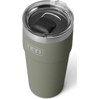 YETI Rambler stapelbare beker, pampasgroen, 20 oz / 591 ml Geïsoleerde roestvrijstalen koffiemok met MagSlider-deksel (niet lekvrij) om dranken warm of koud te houden YETI Rambler stapelbare beker, pampasgroen, 20 oz / 591 ml Geïsoleerde roestvrijstalen koffiemok met MagSlider-deksel (niet lekvrij) om dranken warm of koud te houden
