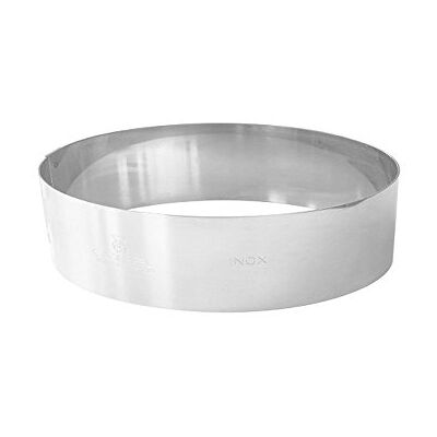 Gobel Roestvrijstalen schuimring Ø 16 cm Bakring van roestvrij staal Hoogte 4,5 cm Snel en perfect losmaken Topkwaliteit Gobel Roestvrijstalen schuimring Ø 16 cm Bakring van roestvrij staal Hoogte 4,5 cm Snel en perfect losmaken Topkwaliteit