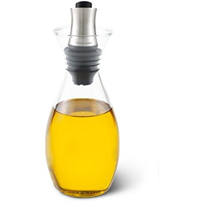 Cole & Mason Haverhill olie- en azijnschenktuit, 450 ml, glas/roestvrij staal, 210 mm, olie- en azijnfles, met doorstroomregeling Cole & Mason Haverhill olie- en azijnschenktuit, 450 ml, glas/roestvrij staal, 210 mm, olie- en azijnfles, met doorstroomregeling