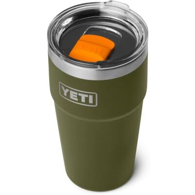 YETI Rambler 20 oz / 591 ml stapelbare beker (olijf/oranje krab royal Geïsoleerde roestvrijstalen koffiemok met MagSlider-deksel (niet lekvrij) om dranken warm of koud te houden YETI Rambler 20 oz / 591 ml stapelbare beker (olijf/oranje krab royal Geïsoleerde roestvrijstalen koffiemok met MagSlider-deksel (niet lekvrij) om dranken warm of koud te houden