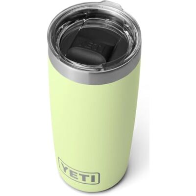 YETI Rambler Tumbler, vacuüm geïsoleerde roestvrijstalen beker met Magslider deksel, Grasshopper, 10 oz (295 ml) YETI Rambler Tumbler, vacuüm geïsoleerde roestvrijstalen beker met Magslider deksel, Grasshopper, 10 oz (295 ml)