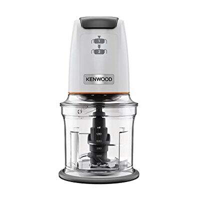 Kenwood EasyChop CHP61.000WH, hakmolen met vier messen, kom met 0,5 l, drukbediening, 2 snelheden, antislip ring, vaatwasmachinebestendig, ijsmaalsysteem, 500 W, wit Kenwood EasyChop CHP61.000WH, hakmolen met vier messen, kom met 0,5 l, drukbediening, 2 snelheden, antislip ring, vaatwasmachinebestendig, ijsmaalsysteem, 500 W, wit