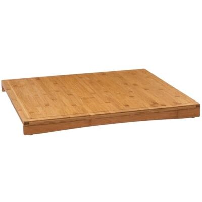 5 five simply smart 5five Plaatafdekking, 52 x 58 cm, van bamboe, 3-in-1, snijplank van hout, bescherming voor spatwand en platen, compatibel met inductie, gasfornuis glaskeramiek 5 five simply smart 5five Plaatafdekking, 52 x 58 cm, van bamboe, 3-in-1, snijplank van hout, bescherming voor spatwand en platen, compatibel met inductie, gasfornuis glaskeramiek