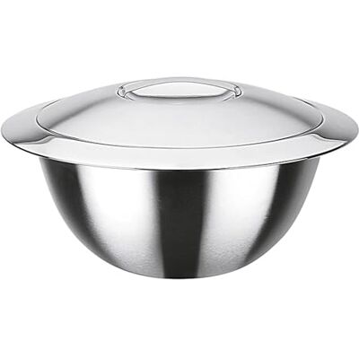 GSW Stahlwaren GmbH Thermo mengkom met deksel, 20 x 12,3 cm, 2 l, roestvrij staal, zilver, 30 x 20 x 12,3 cm GSW Stahlwaren GmbH Thermo mengkom met deksel, 20 x 12,3 cm, 2 l, roestvrij staal, zilver, 30 x 20 x 12,3 cm