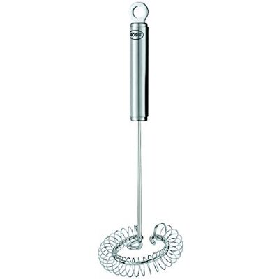 RÖSLE Hoogwaardige spiraalvormige sausbezem voor alle delen van de pannenbodem, roestvrij staal 18/10, vaatwasmachinebestendig, 22 cm, zilver RÖSLE Hoogwaardige spiraalvormige sausbezem voor alle delen van de pannenbodem, roestvrij staal 18/10, vaatwasmachinebestendig, 22 cm, zilver