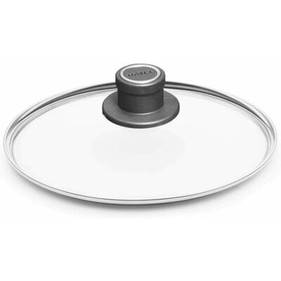 Woll Deksel van veiligheidsglas, rond, Ø 20 cm, dekselknop met permanente ventilatie Woll Deksel van veiligheidsglas, rond, Ø 20 cm, dekselknop met permanente ventilatie