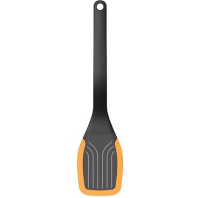 Fiskars Spatel van siliconen, lengte: 29 cm, kunststof/siliconen Functionele vorm, zwart/oranje, 1027300 Fiskars Spatel van siliconen, lengte: 29 cm, kunststof/siliconen Functionele vorm, zwart/oranje, 1027300