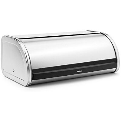 Brabantia Broodtrommel met Schuifdeksel Matt Steel Brabantia Broodtrommel met Schuifdeksel Matt Steel