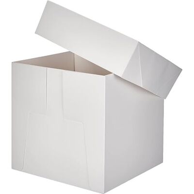Decora 0339477 taartdoos, 30,5 x 30,5 x 30 cm, papier, wit Decora 0339477 taartdoos, 30,5 x 30,5 x 30 cm, papier, wit