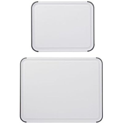 KitchenAid Classic Set van 2 snijplanken van antislip polypropyleen kunststof 20 x 25 cm en 35 x 28 cm KitchenAid Classic Set van 2 snijplanken van antislip polypropyleen kunststof 20 x 25 cm en 35 x 28 cm