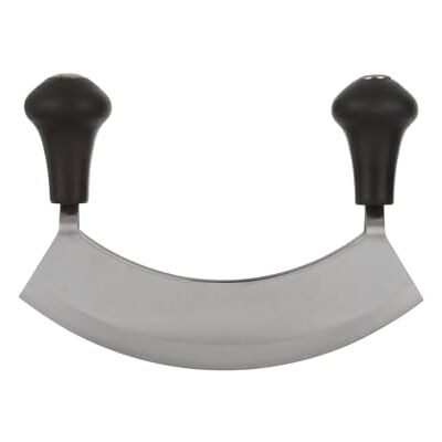 KASANOVA Mezzaluna met dubbel stalen lemmet, 17,5 x 3,8 x 12,5 cm KASANOVA Mezzaluna met dubbel stalen lemmet, 17,5 x 3,8 x 12,5 cm