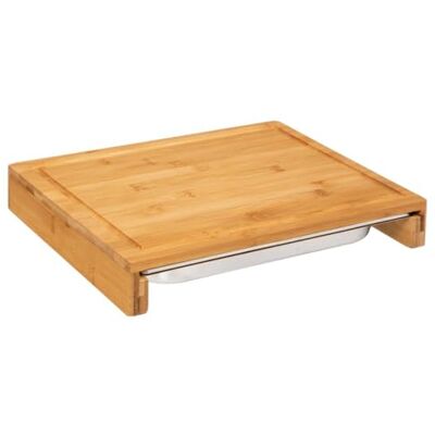 5 five simply smart 5five snijplank 35x28cm bamboe roestvrijstalen bak 5 five simply smart 5five snijplank 35x28cm bamboe roestvrijstalen bak