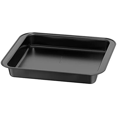 Lagostina Smakelijke ovenschaal van staal met antiaanbaklaag, zwart, 29 x 23 cm Lagostina Smakelijke ovenschaal van staal met antiaanbaklaag, zwart, 29 x 23 cm