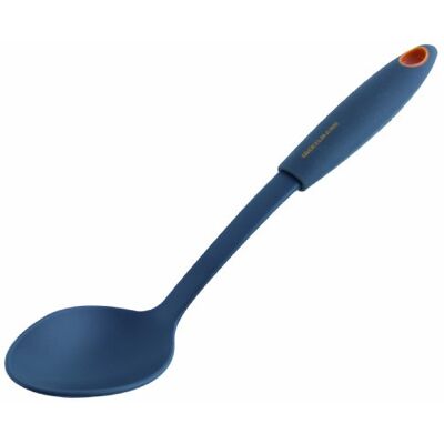 Fackelmann 25209 Soft Serveerlepel, nylon/PP/TPR, grijs/oranje, 30 cm Fackelmann 25209 Soft Serveerlepel, nylon/PP/TPR, grijs/oranje, 30 cm