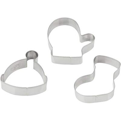 Dr. Oetker Cookie Cutters Kerst Cookie Cutters Set van 3 RVS Cookie Cutters Kerst Cookie Cutters Wit Dr. Oetker Cookie Cutters Kerst Cookie Cutters Set van 3 RVS Cookie Cutters Kerst Cookie Cutters Wit