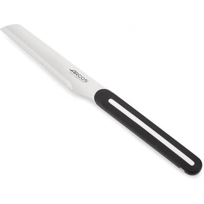 Arcos Serie Line schilmes, microgetand lemmet, lemmet van 100 mm, ergonomische handgreep, modern design en uitstekende prestaties, verpakking van gerecycled karton, zwarte handgreep Arcos Serie Line schilmes, microgetand lemmet, lemmet van 100 mm, ergonomische handgreep, modern design en uitstekende prestaties, verpakking van gerecycled karton, zwarte handgreep