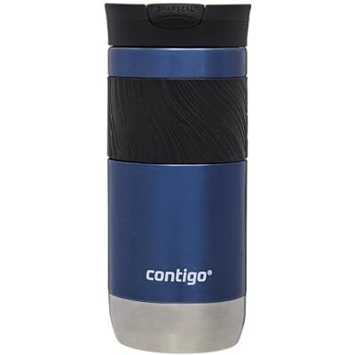 Contigo Byron 2.0 Thermosbeker van roestvrij staal met snapseal-sluiting, 100% lekvrij, vaatwasmachinebestendig, BPA-vrij, houdt tot 6 uur warm, 470 ml Contigo Byron 2.0 Thermosbeker van roestvrij staal met snapseal-sluiting, 100% lekvrij, vaatwasmachinebestendig, BPA-vrij, houdt tot 6 uur warm, 470 ml