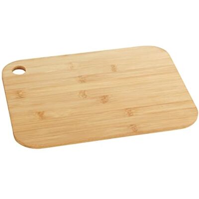 WENKO M+ bamboe snijplank keukenplank, snijplank met greepgat, mesvriendelijk, bamboe, 33 x 0,8 x 25 cm, bruin WENKO M+ bamboe snijplank keukenplank, snijplank met greepgat, mesvriendelijk, bamboe, 33 x 0,8 x 25 cm, bruin