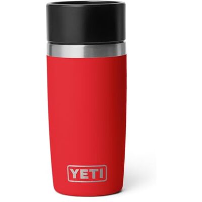YETI Rambler Reisfles, vacuüm geïsoleerde roestvrijstalen koffiefles met lekvrije Hotshot pendeldop, Rescue Red, 12 oz (355 ml) YETI Rambler Reisfles, vacuüm geïsoleerde roestvrijstalen koffiefles met lekvrije Hotshot pendeldop, Rescue Red, 12 oz (355 ml)