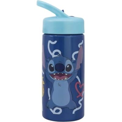 Stor Stitch Palms Gourde de sport avec paille et poignée intégrée 410 ml, bleu/lilas, 410 ml, Décontractée Stor Stitch Palms Gourde de sport avec paille et poignée intégrée 410 ml, bleu/lilas, 410 ml, Décontractée