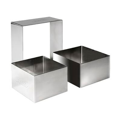IBILI Onderdeelhouder, roestvrij staal, vierkant, 10 x 10 x 4,5 cm, 716910 IBILI Onderdeelhouder, roestvrij staal, vierkant, 10 x 10 x 4,5 cm, 716910