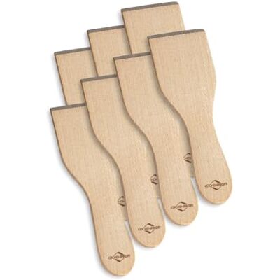 Küchenprofi Racletteschraper set Spatel van beukenhout houten schraper voor 8 personen racletteschraper laat geen krassen achter hittebestendig 12,9 cm spatel voor Küchenprofi Racletteschraper set Spatel van beukenhout houten schraper voor 8 personen racletteschraper laat geen krassen achter hittebestendig 12,9 cm spatel voor