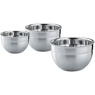 RÖSLE Keuken 15700 Kommen, Roestvrij staal, 3 Delig RÖSLE Keuken 15700 Kommen, Roestvrij staal, 3 Delig
