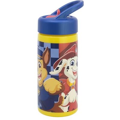 Stor Paw Patrol Boy Sportwaterfles met rietje en geïntegreerd handvat, 410 ml Stor Paw Patrol Boy Sportwaterfles met rietje en geïntegreerd handvat, 410 ml