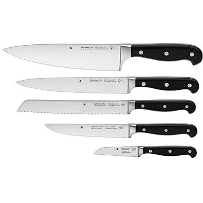 WMF Performance Cut Hoogwaardige messenset, zwart, 5-delig WMF Performance Cut Hoogwaardige messenset, zwart, 5-delig