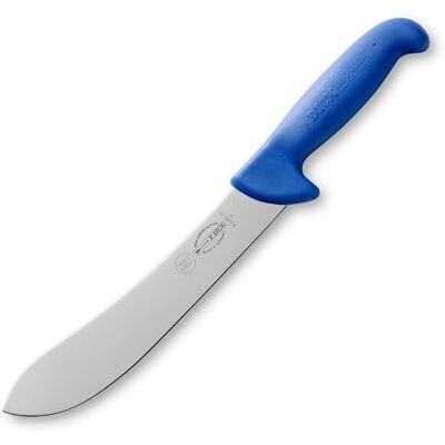 F.Dick F. DICK ErgoGrip 82385211 blokmes met lemmet van 21 cm, staal X55CrMo14, roestvrij, hardheid 56° HRC, blauw/zilver F.Dick F. DICK ErgoGrip 82385211 blokmes met lemmet van 21 cm, staal X55CrMo14, roestvrij, hardheid 56° HRC, blauw/zilver