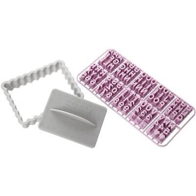 Zenker 44827 gepersonaliseerde koekjesvorm en letterstempel alfabet, kleine boter, bakset, kunststof, 8,5 x 6,3 cm Zenker 44827 gepersonaliseerde koekjesvorm en letterstempel alfabet, kleine boter, bakset, kunststof, 8,5 x 6,3 cm