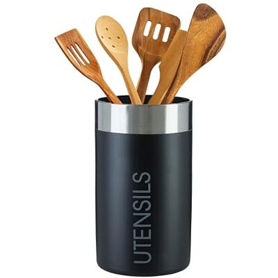 Premier Housewares Opbergpot voor keuken USTANSILS zwart Premier Housewares Opbergpot voor keuken USTANSILS zwart
