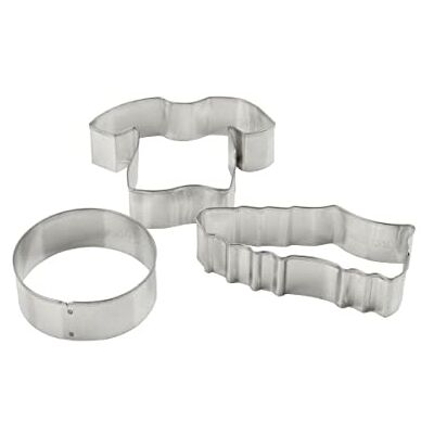Zenker 44868 3-delige voetbal-uitsteekvormen, 3 uitsteekvormen, voetbal, staal, 7,5 x 6 cm; 8 x 3 cm; 5 cm Zenker 44868 3-delige voetbal-uitsteekvormen, 3 uitsteekvormen, voetbal, staal, 7,5 x 6 cm; 8 x 3 cm; 5 cm