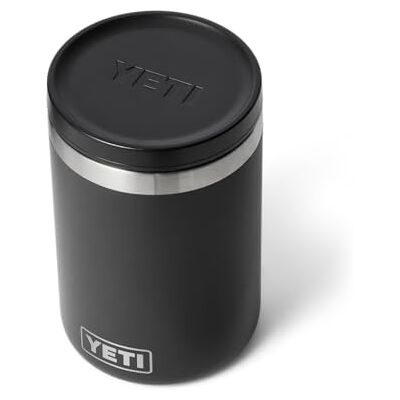 YETI Rambler Food Jar, Vacuum Geïsoleerde Roestvrijstalen Container met Lekvrij MagVent Deksel, Zwart, 473 ml YETI Rambler Food Jar, Vacuum Geïsoleerde Roestvrijstalen Container met Lekvrij MagVent Deksel, Zwart, 473 ml